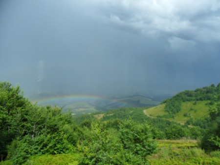 Regenboog in de Karpaten